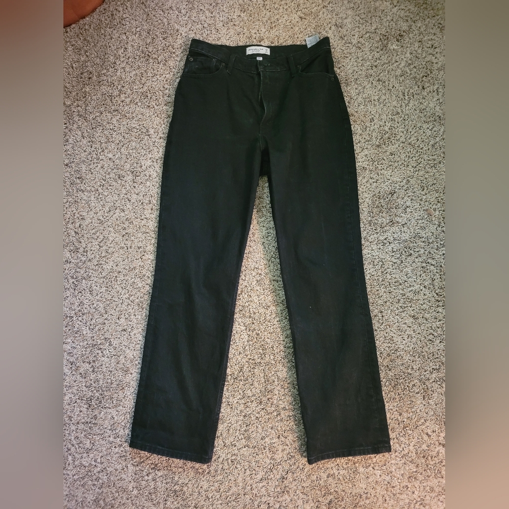 Curve Love Abercrombie & Fitch Ultra High Rise Black Jeans